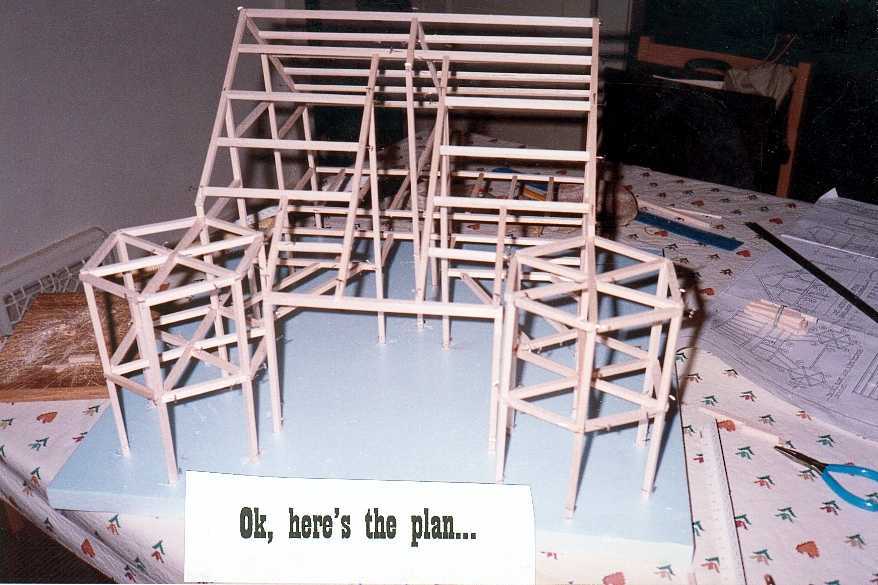 Balsa wood model